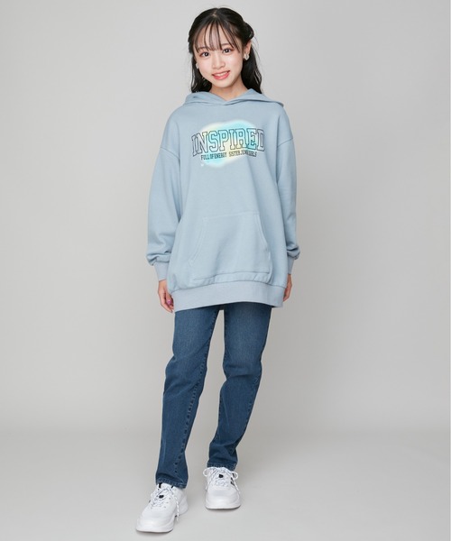 SISTER JENNI(SISTER JENNI)の「【裏起毛・ウエスト調整可】あったか裏起毛デニムロングパンツ(デニムパンツ・キッズ・ブルー/ネイビー・140cm/150cm/160cm/130cm)」の5枚目の写真