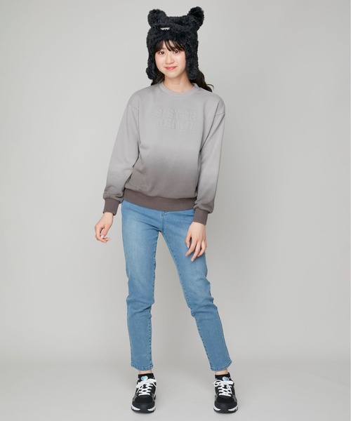 SISTER JENNI(SISTER JENNI)の「【裏起毛・ウエスト調整可】あったか裏起毛デニムロングパンツ(デニムパンツ・キッズ・ブルー/ネイビー・140cm/150cm/160cm/130cm)」の6枚目の写真