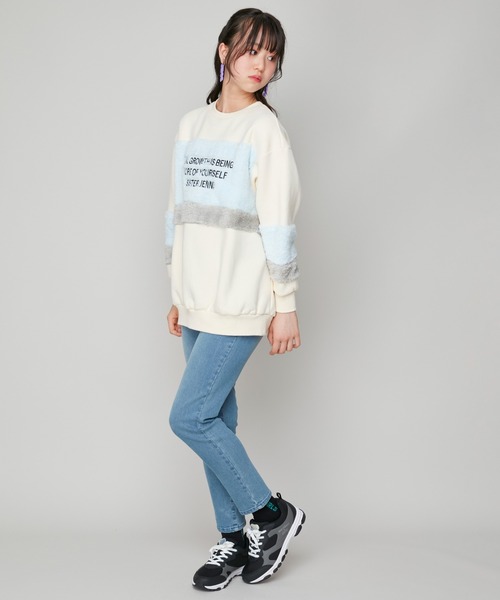 SISTER JENNI(SISTER JENNI)の「【裏起毛・ウエスト調整可】あったか裏起毛デニムロングパンツ(デニムパンツ・キッズ・ブルー/ネイビー・140cm/150cm/160cm/130cm)」の15枚目の写真