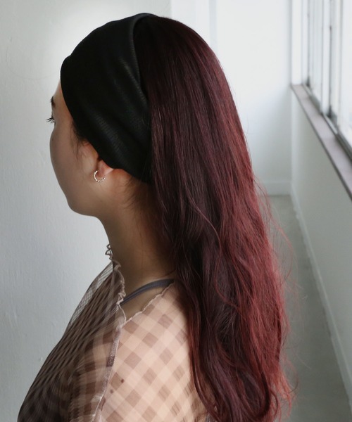 フラットワイドリブターバン/ヘアバンド（ヘアバンド）｜colleca la