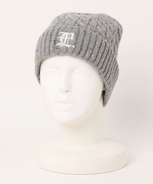 LMCの「【UNISEX】LMC/CABLEビーニー(ニットキャップ/ビーニー・レディース・グレー/ネイビー/ブラウン・FREE)」の4枚目の写真