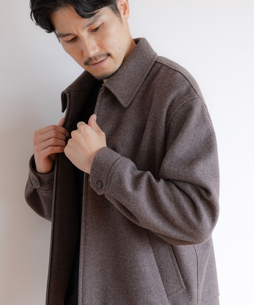 GLOBAL WORK（グローバルワーク）の「軽やかストレッチブルゾン/レギュラーカラー/115812（ブルゾン・メンズ・ブラウン/グリーン・SMALL/MEDIUM/LARGE）」の7枚目の写真