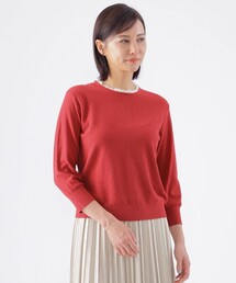 TRANS WORK（トランスワーク）の「【ウォッシャブル】ミニブークレープルオーバーニット（ニット/セーター）」