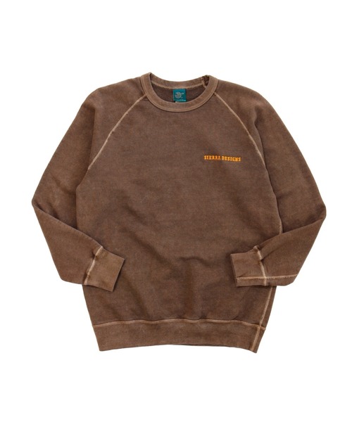SIERRA DESIGNS(シェラデザイン)の「ユニセックスモデル【Good On × SIERRA DESIGNS】 EMBROIDERED SWEAT/トレーナー/スウェット(スウェット・レディース・ネイビー/ホワイト/ブラック/グレー/ブラウン・MEDIUM/LARGE/SMALL/X-LARGE)」の1枚目の写真