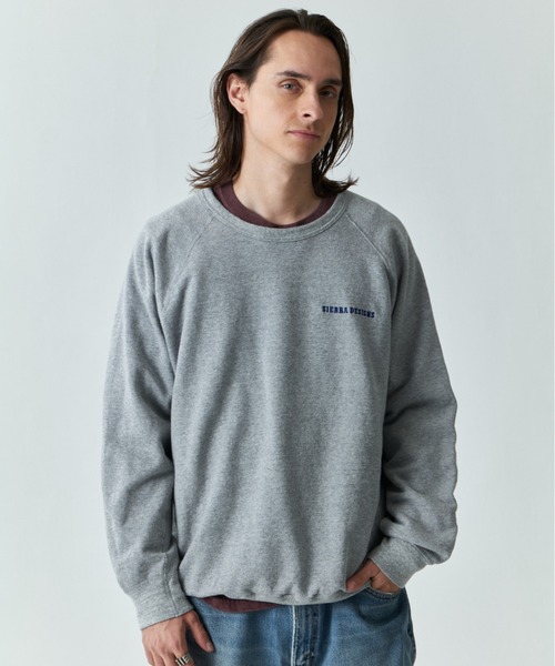 SIERRA DESIGNS(シェラデザイン)の「ユニセックスモデル【Good On × SIERRA DESIGNS】 EMBROIDERED SWEAT/トレーナー/スウェット(スウェット・レディース・ネイビー/ホワイト/ブラック/グレー/ブラウン・MEDIUM/LARGE/SMALL/X-LARGE)」の8枚目の写真