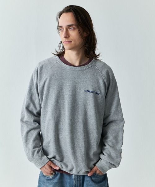 SIERRA DESIGNS(シェラデザイン)の「ユニセックスモデル【Good On × SIERRA DESIGNS】 EMBROIDERED SWEAT/トレーナー/スウェット(スウェット・レディース・ネイビー/ホワイト/ブラック/グレー/ブラウン・MEDIUM/LARGE/SMALL/X-LARGE)」の9枚目の写真