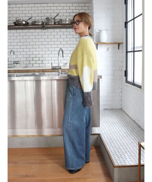 Ungrid(アングリッド)の「ニュアンスモチーフジャカードニット(ニット/セーター・レディース・グリーン系その他/グリーン/チャコールグレー・FREE)」の11枚目の写真