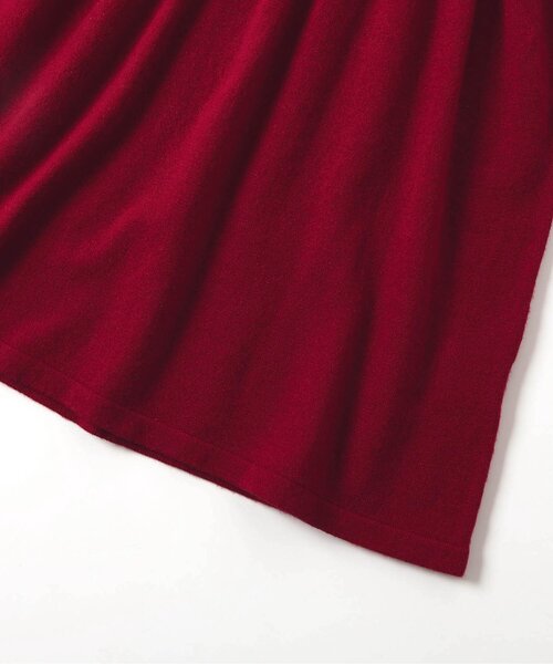 apres les cours（アプレレクール）の「スカラップ衿刺繍ニットワンピース（ワンピース・キッズ・アイボリー/レッド・80/90/100/110/120/130/140）」の10枚目の写真