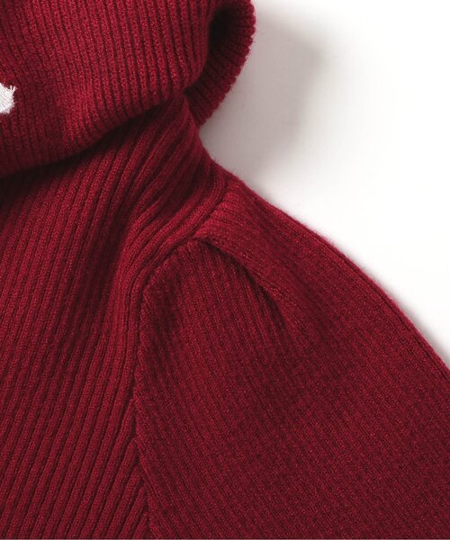 apres les cours（アプレレクール）の「スカラップ衿刺繍ニットワンピース（ワンピース・キッズ・アイボリー/レッド・80/90/100/110/120/130/140）」の18枚目の写真