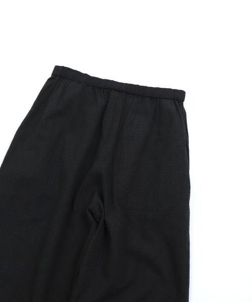 prit（プリット）の「[prit] 綿麻シャドウチェック タックワイドパンツ（その他パンツ・レディース・キナリ/ブラック・FREE）」の12枚目の写真
