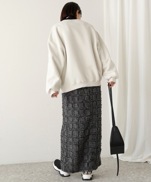 Bou Jeloud(ブージュルード)の「立体刺繍プルオーバー(Tシャツ/カットソー・レディース・アイボリー/ブラック/ベージュ・FREE)」の9枚目の写真