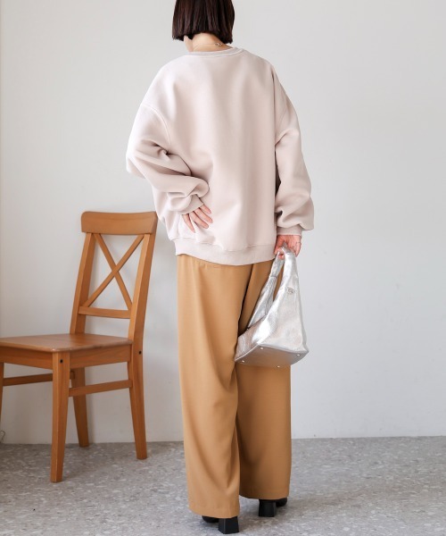 Bou Jeloud(ブージュルード)の「立体刺繍プルオーバー(Tシャツ/カットソー・レディース・アイボリー/ブラック/ベージュ・FREE)」の17枚目の写真
