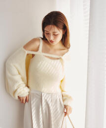 PROPORTION BODY DRESSING | フェザーキャミカーディガン / 1215170014(カーディガン/ボレロ)