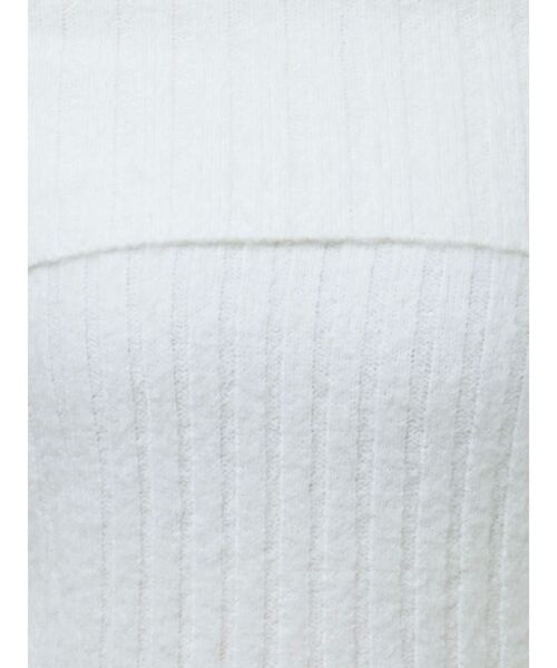 dazzlin（ダズリン）の「【ZOZOTOWN限定】リボンオフショルニットミニワンピース（ワンピース・レディース・ホワイト/チャコールグレー/ブラック/ピンク・FREE）」の6枚目の写真