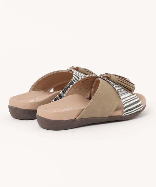 チチカカ（チチカカ）の「エスニッククロスサンダル（サンダル・レディース・ブラック/ベージュ・MEDIUM/LARGE）」の3枚目の写真