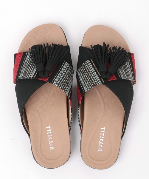 チチカカ（チチカカ）の「エスニッククロスサンダル（サンダル・レディース・ブラック/ベージュ・MEDIUM/LARGE）」の12枚目の写真