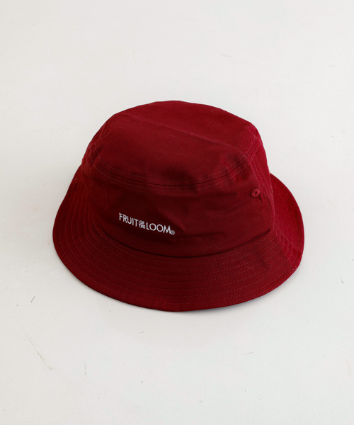 FRUIT OF THE LOOM(フルーツオブザルーム)の「【FRUIT OF THE LOOM】ロゴバケットハット / LOGO BUCKET HAT【WEB限定】(ハット・レディース・ワイン/グリーン/ネイビー・フリー)」の11枚目の写真