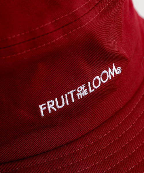 FRUIT OF THE LOOM(フルーツオブザルーム)の「【FRUIT OF THE LOOM】ロゴバケットハット / LOGO BUCKET HAT【WEB限定】(ハット・レディース・ワイン/グリーン/ネイビー・フリー)」の15枚目の写真