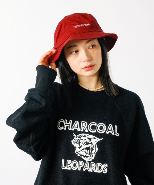 FRUIT OF THE LOOM(フルーツオブザルーム)の「【FRUIT OF THE LOOM】ロゴバケットハット / LOGO BUCKET HAT【WEB限定】(ハット・レディース・ワイン/グリーン/ネイビー・フリー)」の19枚目の写真