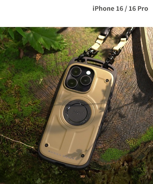 ROOT CO.（ルート）の「iPhone 16/16 Pro 専用 ROOT CO. GRAVITY Shock Resist Case Pro. スマホケース（スマホケース/カバー・メンズ・カーキ/アッシュブラウン/ブラック/ホワイト・iPhone 16/iPhone 16 Pro）」の3枚目の写真