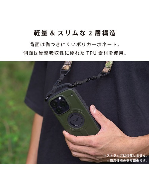ROOT CO.（ルート）の「iPhone 16/16 Pro 専用 ROOT CO. GRAVITY Shock Resist Case Pro. スマホケース（スマホケース/カバー・メンズ・カーキ/アッシュブラウン/ブラック/ホワイト・iPhone 16/iPhone 16 Pro）」の6枚目の写真