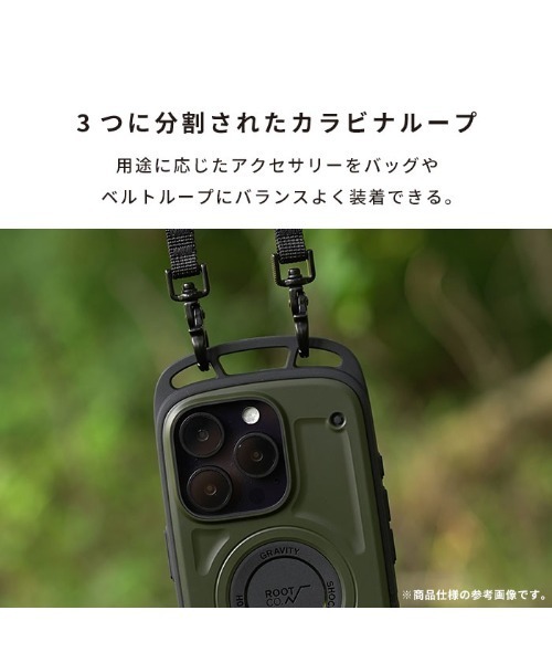 ROOT CO.（ルート）の「iPhone 16/16 Pro 専用 ROOT CO. GRAVITY Shock Resist Case Pro. スマホケース（スマホケース/カバー・メンズ・カーキ/アッシュブラウン/ブラック/ホワイト・iPhone 16/iPhone 16 Pro）」の7枚目の写真