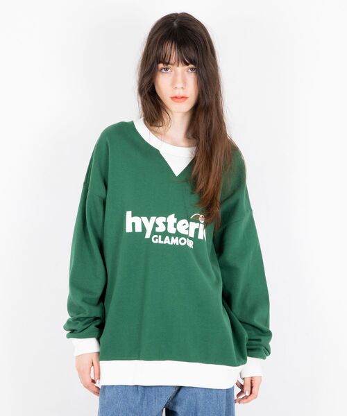 HYSTERIC GLAMOUR（ヒステリックグラマー）の「CHERRY LOGO オーバーサイズスウェット（スウェット・レディース・レッド/トップグレー/グリーン・FREE）」の5枚目の写真