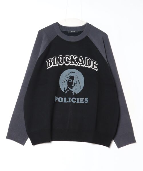 Bling Leads(ブリングリーズ)の「『Bling Leads』ラグランプリント刺繍クルー/N(Tシャツ/カットソー・メンズ・チャコールグレー/ブラウン/ブラック/アイボリー・FREE)」の8枚目の写真