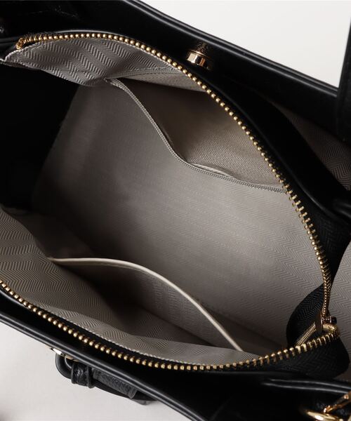 m.f.editorial（エムエフエディトリアル）の「【2way】結びベルトデザイン トートバッグ A4対応（トートバッグ・レディース・ベージュ/ブラック・FREE）」の22枚目の写真