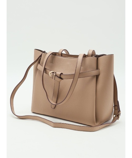 m.f.editorial（エムエフエディトリアル）の「【2way】結びベルトデザイン トートバッグ A4対応（トートバッグ・レディース・ベージュ/ブラック・FREE）」の13枚目の写真