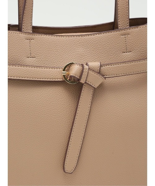 m.f.editorial（エムエフエディトリアル）の「【2way】結びベルトデザイン トートバッグ A4対応（トートバッグ・レディース・ベージュ/ブラック・FREE）」の15枚目の写真