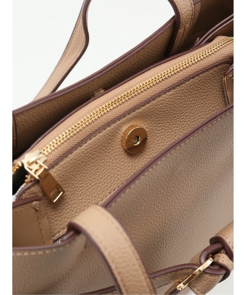 m.f.editorial（エムエフエディトリアル）の「【2way】結びベルトデザイン トートバッグ A4対応（トートバッグ・レディース・ベージュ/ブラック・FREE）」の6枚目の写真