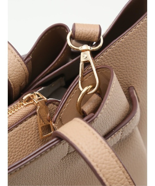 m.f.editorial（エムエフエディトリアル）の「【2way】結びベルトデザイン トートバッグ A4対応（トートバッグ・レディース・ベージュ/ブラック・FREE）」の8枚目の写真