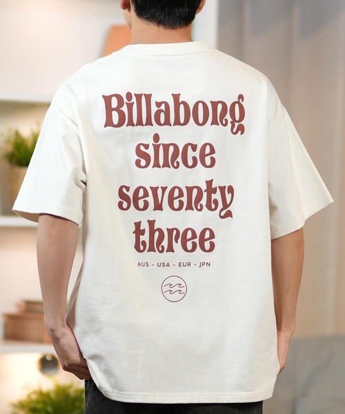 BILLABONG(ビラボン)の「BILLABONG/ビラボン 半袖Tシャツ バックプリント ワイドシルエット BAJA BF011-213(Tシャツ/カットソー・メンズ・ホワイト/インディゴブルー/ブラック・L/M)」の1枚目の写真