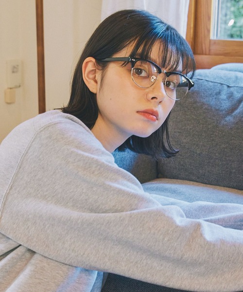 ◆値下げ◆日本製ハンドメイド個性的バタフライハーフリムメガネグラデーションカラー Unblend】ハーフリム ダテメガネ / UVカット Unblend│MONO-MART