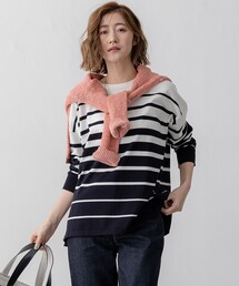 タグ付き新品】エムズグレーシー♡ベルスリーブ ボーダー柄