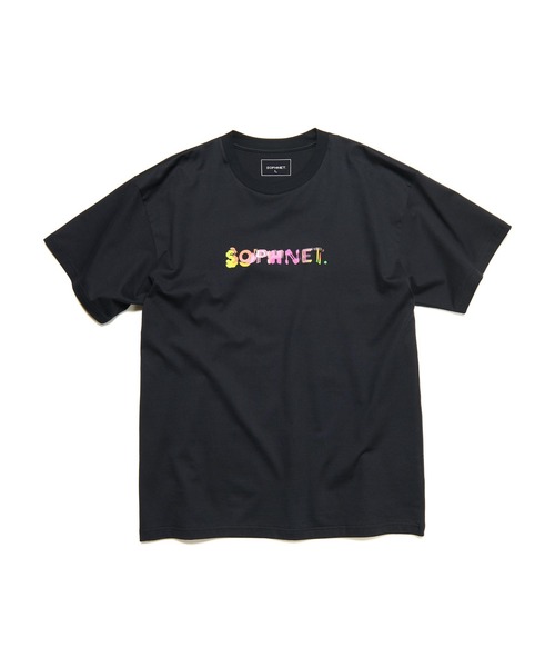 SOPHNET.(ソフネット)の「SIMON TAYLOR: FLOWER TEE(Tシャツ/カットソー・メンズ・ブラック/ホワイト・SMALL/MEDIUM/LARGE/X-LARGE)」の1枚目の写真