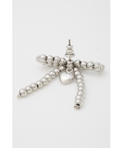 SLY（スライ）の「RIBBON CHARM P/EARRING リボン チャーム ピアス（ピアス（両耳用）・レディース・クリア/シルバー/ホワイト・FREE）」の11枚目の写真