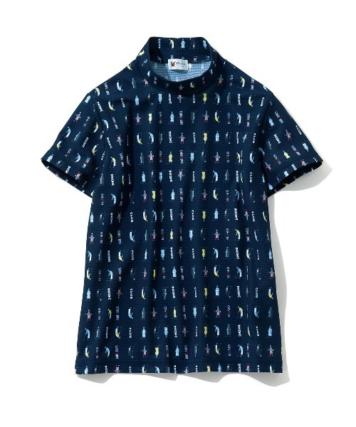 Picone CLUB(ピッコーネクラブ)の「ゴルフピコ柄プルオーバー(Tシャツ/カットソー・レディース・ホワイト/ライトグリーン/ピンク/ネイビー・L/M/S)」の4枚目の写真