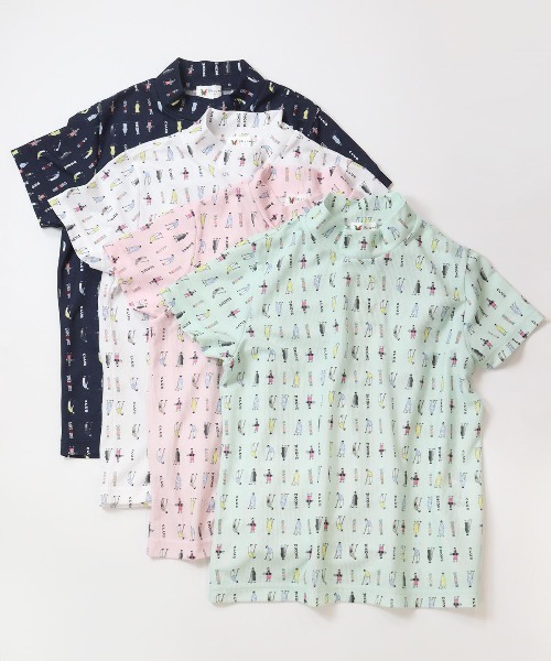 Picone CLUB(ピッコーネクラブ)の「ゴルフピコ柄プルオーバー(Tシャツ/カットソー・レディース・ホワイト/ライトグリーン/ピンク/ネイビー・L/M/S)」の15枚目の写真