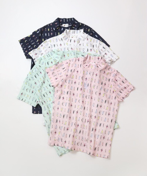 Picone CLUB(ピッコーネクラブ)の「ゴルフピコ柄プルオーバー(Tシャツ/カットソー・レディース・ホワイト/ライトグリーン/ピンク/ネイビー・L/M/S)」の14枚目の写真