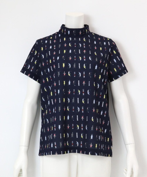 Picone CLUB(ピッコーネクラブ)の「ゴルフピコ柄プルオーバー(Tシャツ/カットソー・レディース・ホワイト/ライトグリーン/ピンク/ネイビー・L/M/S)」の6枚目の写真