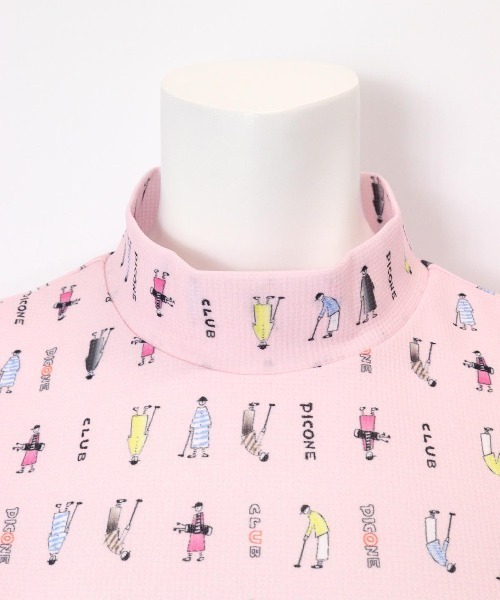 Picone CLUB(ピッコーネクラブ)の「ゴルフピコ柄プルオーバー(Tシャツ/カットソー・レディース・ホワイト/ライトグリーン/ピンク/ネイビー・L/M/S)」の10枚目の写真