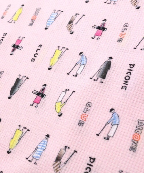 Picone CLUB(ピッコーネクラブ)の「ゴルフピコ柄プルオーバー(Tシャツ/カットソー・レディース・ホワイト/ライトグリーン/ピンク/ネイビー・L/M/S)」の11枚目の写真