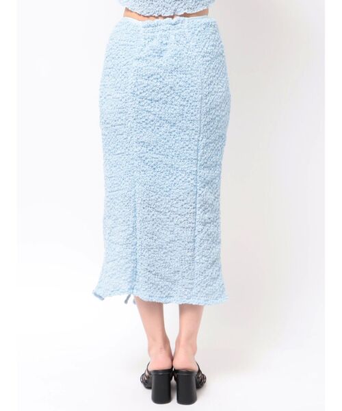CALNAMUR（カルナムール）の「SHINY GATHER STRAIGHT SK/シャイニーギャザーストレートスカート（スカート・レディース・ピンク/ブルー/ライトイエロー・FREE）」の6枚目の写真