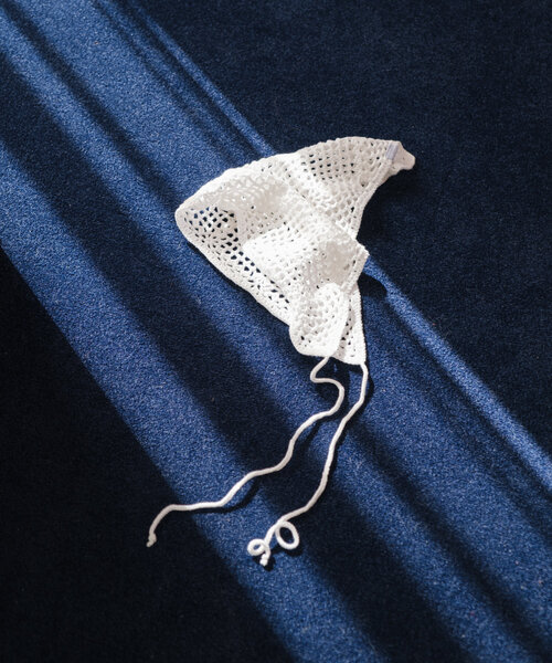 Kastane(カスタネ)の「*バブーシュカ(バンダナ/スカーフ・レディース・アイボリー/ホワイト・FREE)」の3枚目の写真