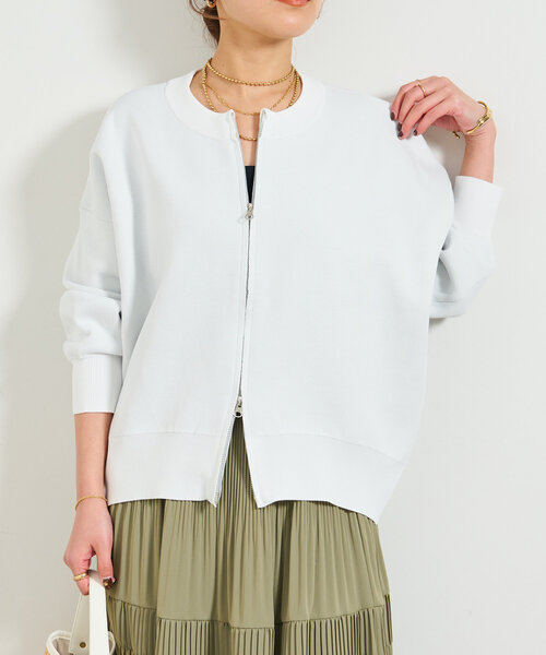 新色追加・オンオフ着回せる》スウェットライクニット