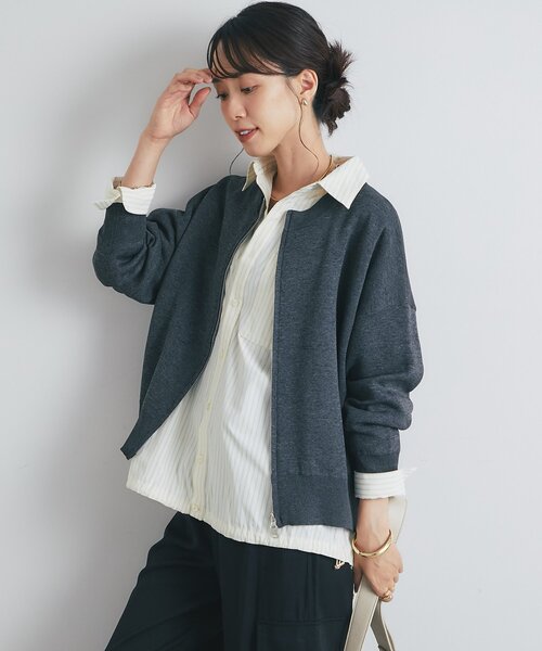 セール】《新色追加・オンオフ着回せる》スウェットライクニット