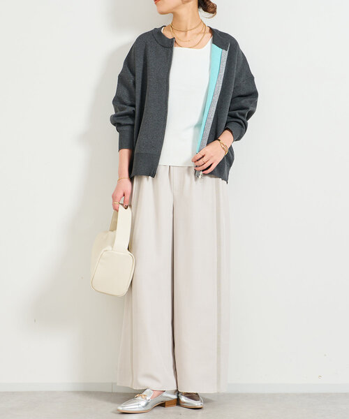 andequal アンドコール　カーディガン すぐ発送】andequal cardigan white - メルカリ