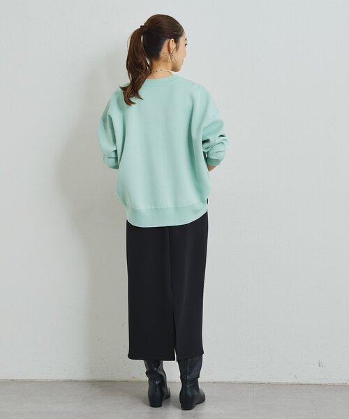 un dix cors(アンディコール)の「《オンオフ着回せる》スウェットライクニットカーディガン(カーディガン/ボレロ・レディース・チャコールグレー/オレンジ/オフホワイト/ピンク/グリーン/アイボリー/ダークグレー・FREE)」の12枚目の写真